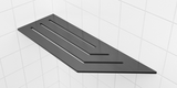 Tablettes de coin 4″ x 12″ pour douches carrelées