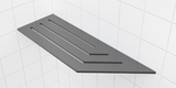 Tablettes de coin 4″ x 12″ pour douches carrelées
